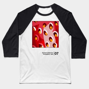 Strawberry Jam / Minimal Graphic Design Tribute Baseball T-Shirt